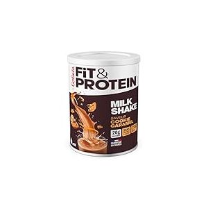 Gerlinéa Fit&Protein - Milk-shake Protéiné Saveur Cookie Caramel - Protéines Après le Sport - Whey Musculation Femme - Sans Sucres Ajoutés - 116 Kcal / portion - 340 g (10 boissons)