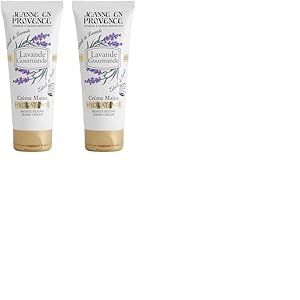 JEANNE EN PROVENCE - Crème pour les Mains - Lavande Gourmande - Nourrit, Parfume & Adoucit - Pour Peaux Sèches - 95% d'Ingrédients d'Origine Naturelle - Fabriqué en France à Grasse - 75 ml (Lot de 2)