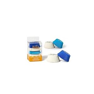 Decora, 0339746 Moules à Muffins Blanc Ciel Bleu, Moules Pratiques pour Cuire, présenter et Offrir des Muffins, Résistent jusqu'à 220 °, en Blister Pratique.