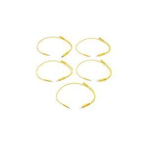 HOSA CMM-545Y Lot de 5 c&acirc;bles de raccordement TS 3,5 mm avec TSF Pigtail 3,5 mm vers TS 3,5 mm