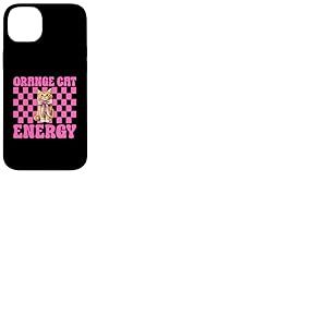 Chat Orange Chat tigré énergie Fille Chat Maman Coquette nœud Coque pour iPhone 14 Plus