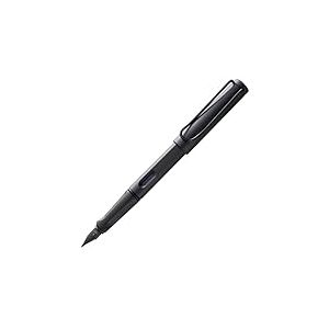 Lamy safari umbra - Stylo Plume avec grip ergonomique et plume acier pour gaucher (LH) en taille M - matière plastique robuste ASA - avec cartouche T 10 bleue
