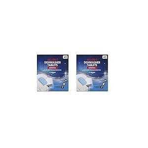 by Amazon - Tablettes Tout-en-Un pour Lave-Vaiselle, 40 tablettes (Lot de 2)