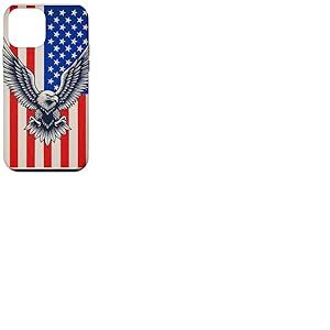 Aigle am&eacute;ricain avec Drapeau am&eacute;ricain Coque pour iPhone 12 Mini