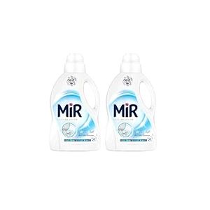 Mir - Lessive Liquide - Lessive White - Main & Machine - Raviveur - Formule Unique 3en1 - Blancs - Fibres - Fraîcheur - Nettoie avec Soin - Anti-Bouloche - Pour tous les Textiles Blancs - 27 Lavages