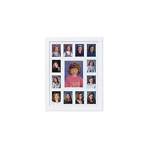 Pearhead School Years Picture Frame K-12 Keepsake, Kindergarten to 12th Grade Graduation, Grad Gift, 36.8 x 47 cm, White