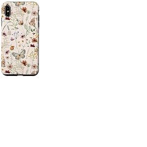 Fleur sauvage papillon amoureux fleur d'été Coque pour iPhone XS Max