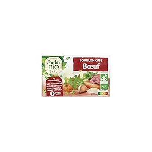 Jardin BIO &eacute;tic - Bouillon cube boeuf - bio - Sal&eacute; - Certifi&eacute; AB - Boite de 80g