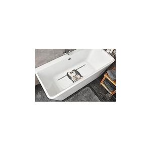 Kleine Wolke Tapis de Bain en PVC Blanc/Noir 36 x 92 cm