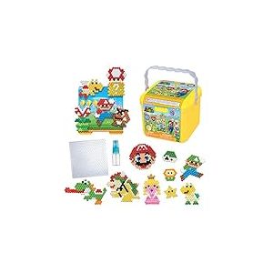Aquabeads - La box Super Mario - Kit de loisirs créatifs - Activité manuelle enfants en toute autonomie - Coffret de perles qui collent avec de l'eau - Jouet enfant 4 ans et + - 31774