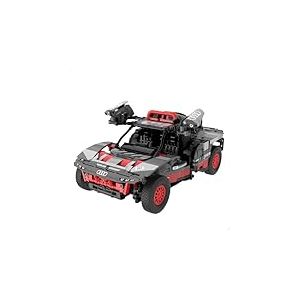 ColorBaby Rastar 41292 Voiture à Monter, Audi RS Q e-tron, 1432 pièces, Licence Officielle, échelle 1:14, avec Autocollants, Jouets de Voitures, Jeux de Construction pour Enfants, Carlos Sainz, +14