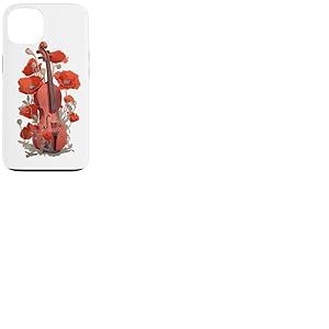 Violon Fleurs Musique Classique Musicien Violon Vintage Coque pour iPhone 13
