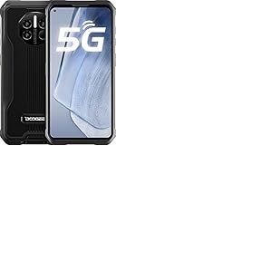 DOOGEE Telephone Portable Incassable, V10 (2021) 5G Smartphone Incassable, 6.39”HD, 8500 mAh, Caméra 48MP+16MP, 8Go+128Go, Android 11.0, IP68/IP69K Antichoc/Étanche/NFC - Noir