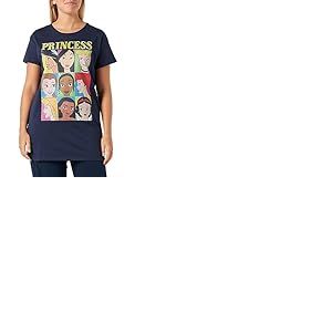 Disney WODPRINTBT010 Chemise de Nuit, Navy, M Femme