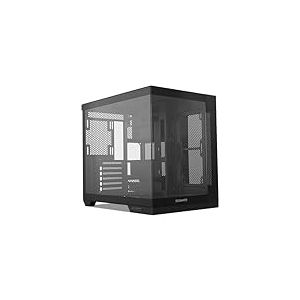 NOX Xtreme Products Hummer Astra Neo Black - Semitower ATX | M-ATX | ITX, Verre tremp&eacute; panoramique sans Cadre, Espace pour 9 Ventilateurs, Cartes Graphiques jusqu'&agrave; 400mm, USB-C et USB 3.0, Noir