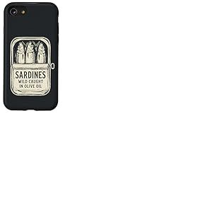 Sardines Sauvages p&ecirc;ch&eacute;es &agrave; l'huile d'olive Funny Retro Vintage Coque pour iPhone SE (2020) / 7/8