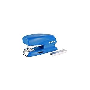 Bostitch 20 feuilles agrafeuse agrafeuse, petite taille, tient dans la paume de votre main Compact bleu
