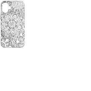 Gris Mandala Fleur Motif Floral Boh&egrave;me Chic Coque pour iPhone 16 Plus
