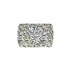 Petit Plateau de Service en mélamine Durable en Forme de Branche de Saule, Bleu/Vert