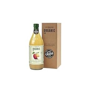 Eat Wholesome Vinaigre de Cidre de Pomme Cru Bio Non Filtré avec « La Mère », Bouteille en Verre, 1L