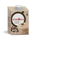 Gimoka CRÈME CAFÉ FROID - Brick 500g - Sans lactose, sans gluten, sans conservateur - à base de lait au café soluble sans lactose, UHT longue conservation