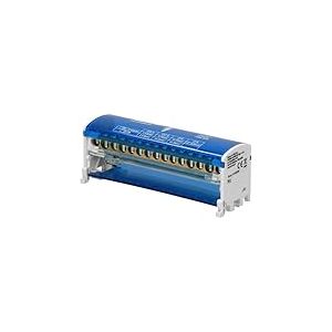 Orno LZ-8201 Bloc Distribution Répartiteur 80-500 A Pour Rail DIN ou Tableau Electrique Avec Bornes de Sortie et d'Entrée (15 fils)
