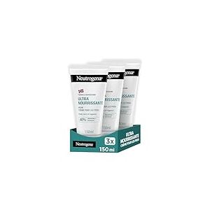 Neutrogena - Crème Pieds Nutrition Intense Formule Norvégienne (lot de 3 tubes de 150 ml) – Crème de soin pour pieds très sec et abîmés – Crème hydratante enrichie en glycérine et bisabolol