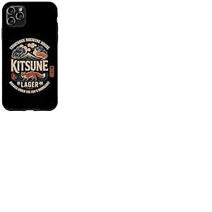 Kitsune Fox Spirit Japan Lager Mt Fuji Kanji Souvenir Coque pour iPhone 11 Pro Max