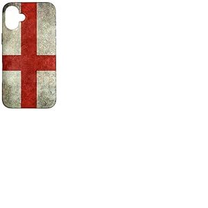 Drapeau de la Croix de St Georges de l'Angleterre, Version Grungy Coque pour iPhone 16 Plus