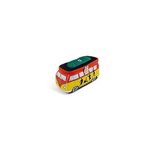 BRISA VW Collection - Pochette de Maquillage, cosmétique, Trousse de Toilette, en néoprène Universel Volkswagen Combi T1 (Football/Multicolore/Petit)