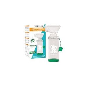 PRECITECH - Chambre Inhalation NOURRISSON (0-9M) - Masque Anatomique - Antistatique - 2 Valves Rechange - Compatible avec tous les aérosols doseurs