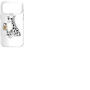Girafe Cool Lunettes de Soleil Buveur de bière Girafes Coque pour iPhone 17 Pro Max