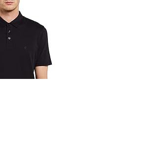 Volcom Wowzer Modern Fit Short Sleeve Polo Shirt Hauts tricot&eacute;s S/S Homme, Noir, S