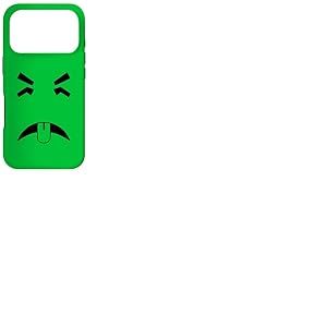 Retro 70's Vibes D&eacute;go&ucirc;t&eacute; Visage Vert Dessin anim&eacute; Vomissement R&eacute;action Coque pour iPhone 17 Pro