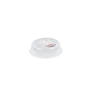 CARE+PROTECT Couvercle Pour Micro-Ondes - Evite les Eclaboussures - Cloche - Couvre Assiettes - sans BPA, 26,2 x 26,2 x 7,6 cm, Blanc