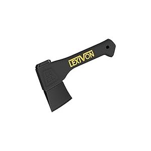 LEXIVON Hachette Bois V9 &ndash; Hache Merlin Bois Fendre 23 cm | Manche Ergonomique en Composite Fibre de Verre avec Grip en Caoutchouc TPR | &Eacute;tui de Transport Inclus (LX-V9)