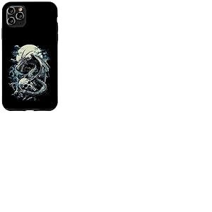Cr&acirc;ne de Dragon Goth Lune Noir Gothique Femmes Cr&acirc;ne Dragon Coque pour iPhone 11 Pro Max