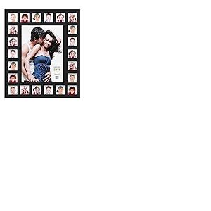 Deknudt Frames S66XK2 - G23 - Cadre Multi-Photos 22 Ouvertures Noir 30 x 40 cm