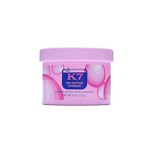 Ampro Long-Aid K7 Hair and Scalp Conditioner - Rich with Natural Emollients - Provides Stronger Hair and Scalp for All Hair Textures - Protects Against Humidity and Nature - 227 g