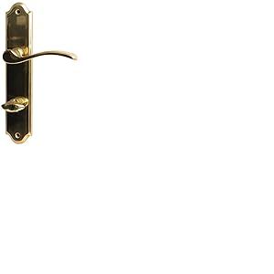 Alpertec Lori - LS 32760083 Poign&eacute;e de porte en laiton poli pour porte de salle de bain et WC