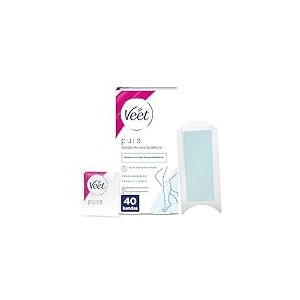 Veet Easy Gelwax Body Bands Depilatory Wax Skin Sensitive X40,