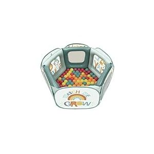 Fisher Price Deqube 935D00193 Piscine Gonflable avec 50 Boules colorées avec Structure Gonflable et Sac de Transport