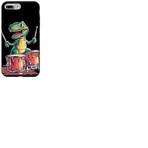 Costume de dinosaure à bascule pour les amateurs de batterie Coque pour iPhone 7 Plus/8 Plus