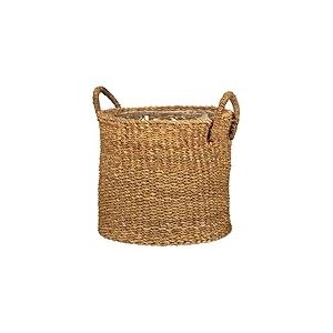 Scheurich Jonc de mer 23 - Panier à plantes avec poignées en jonc de mer - Couleur : rainure - Diamètre : 24 cm - Hauteur : 20 cm - Volume : 7,5 l