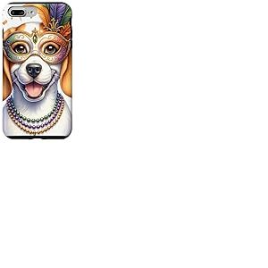 Chien en Porcelaine Mardi Gras Coque pour iPhone 7 Plus/8 Plus