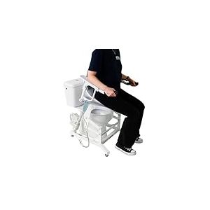 KMINA - Rehausseur Toilette Électrique, WC Adulte Inclinable, Surélevé, Handicapé, Cadre