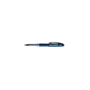 Pentel Tradio TRJ99C-A, Feutre plume gamme Sport Chic, corps bleu nuit mat, encre noire rechargeable