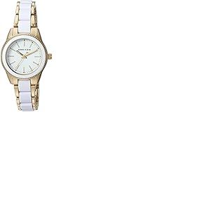 Anne Klein Femme Analogue Quartz Montre avec Bracelet en m&eacute;tal AK/3212WTGB