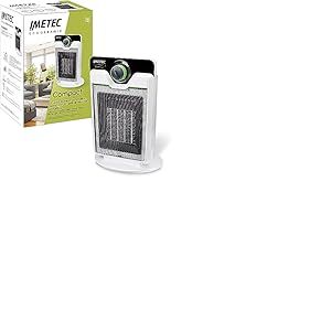 Imetec Eco Radiateur Soufflant C&eacute;ramique, Chauffage &eacute;lectrique, Technologie C&eacute;ramique, Faible Consommation d'Energie, Silencieux, 3 Niveaux de Temp&eacute;rature, Thermostat d'Ambiance