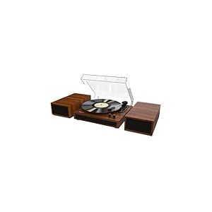 Wiibo Mustang 1970 BT Light Brown - Platine Vinyle Vintage avec Haut-parleurs et Bluetooth - Tourne-Disque au Design Rétro - Sorties RCA pour Haut-parleurs - Sélection de la Vitesse 33/45/78 RPM